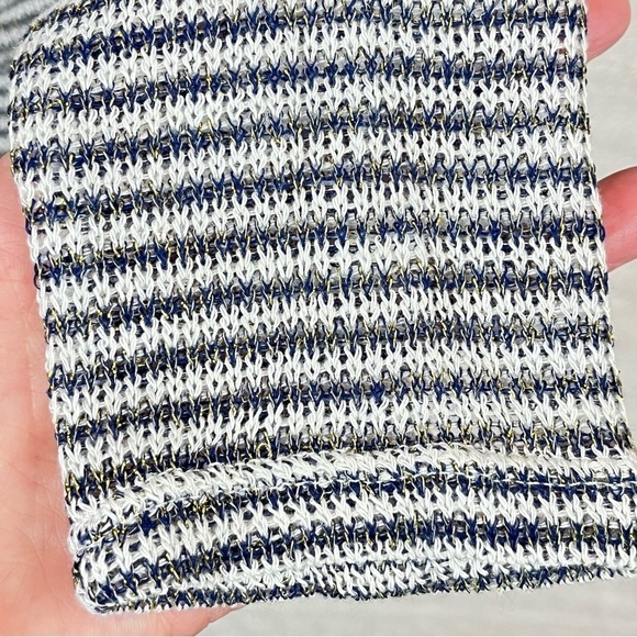 CELESTE Stretchy Cover-Up Black White Stripes Size Large - Picture 8 of 15